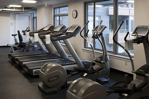 fitness center at The Cameron Apartments