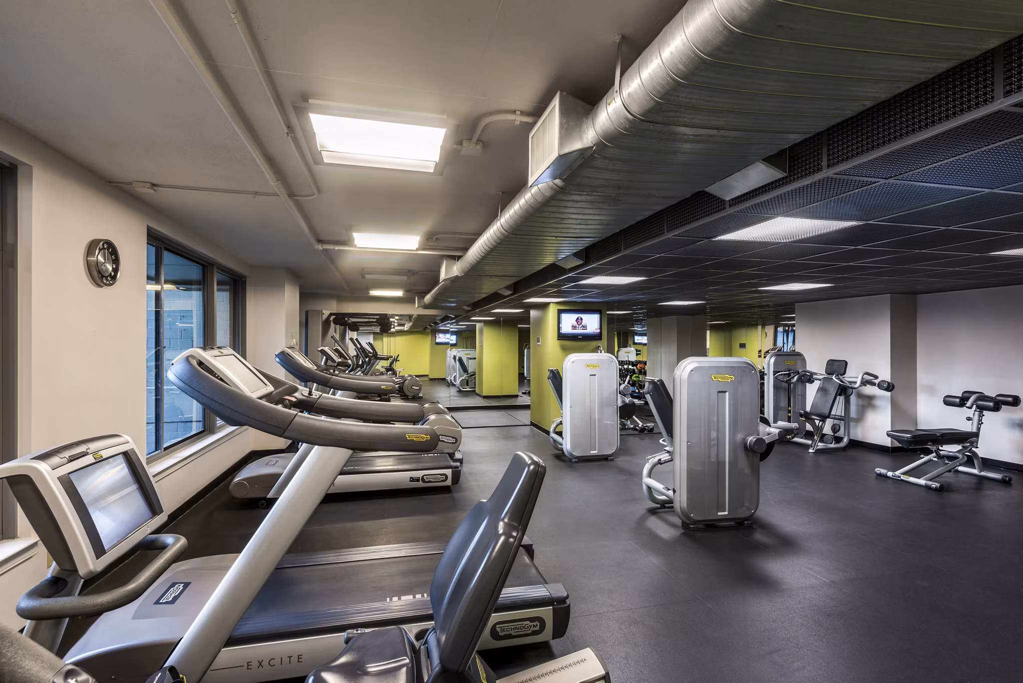 fitness center at The Cameron Apartments