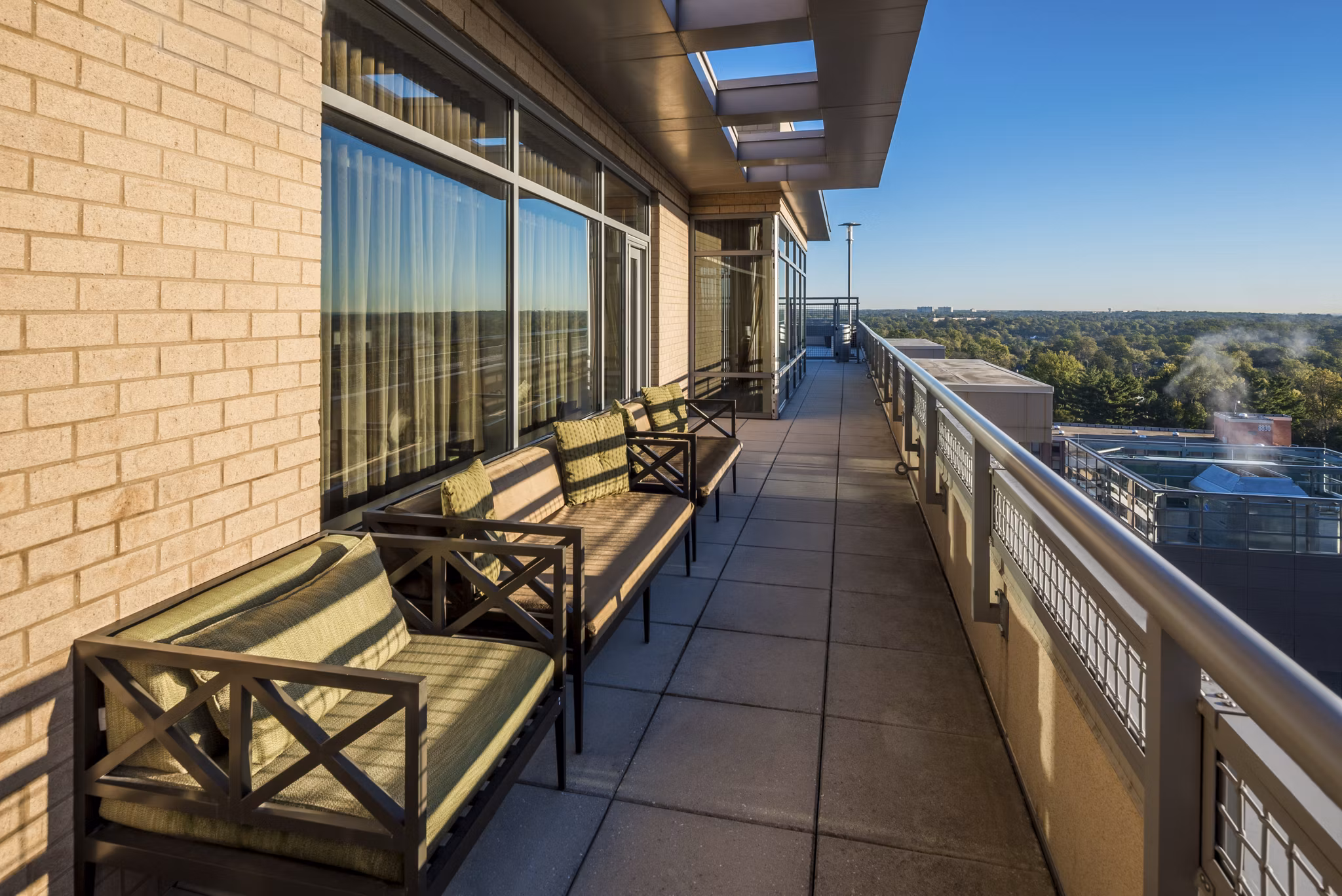 patio at The Cameron Apartments