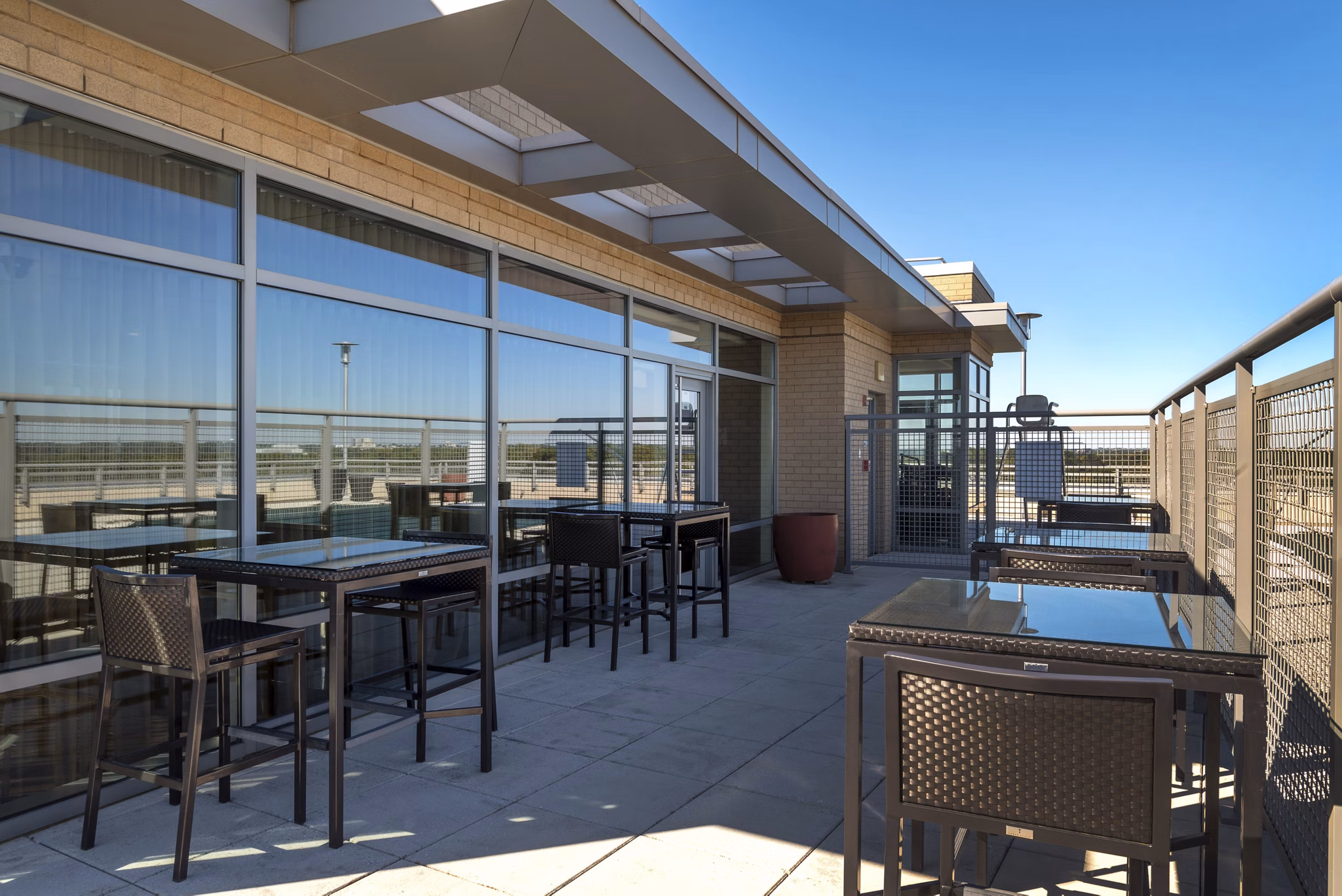 patio at The Cameron Apartments