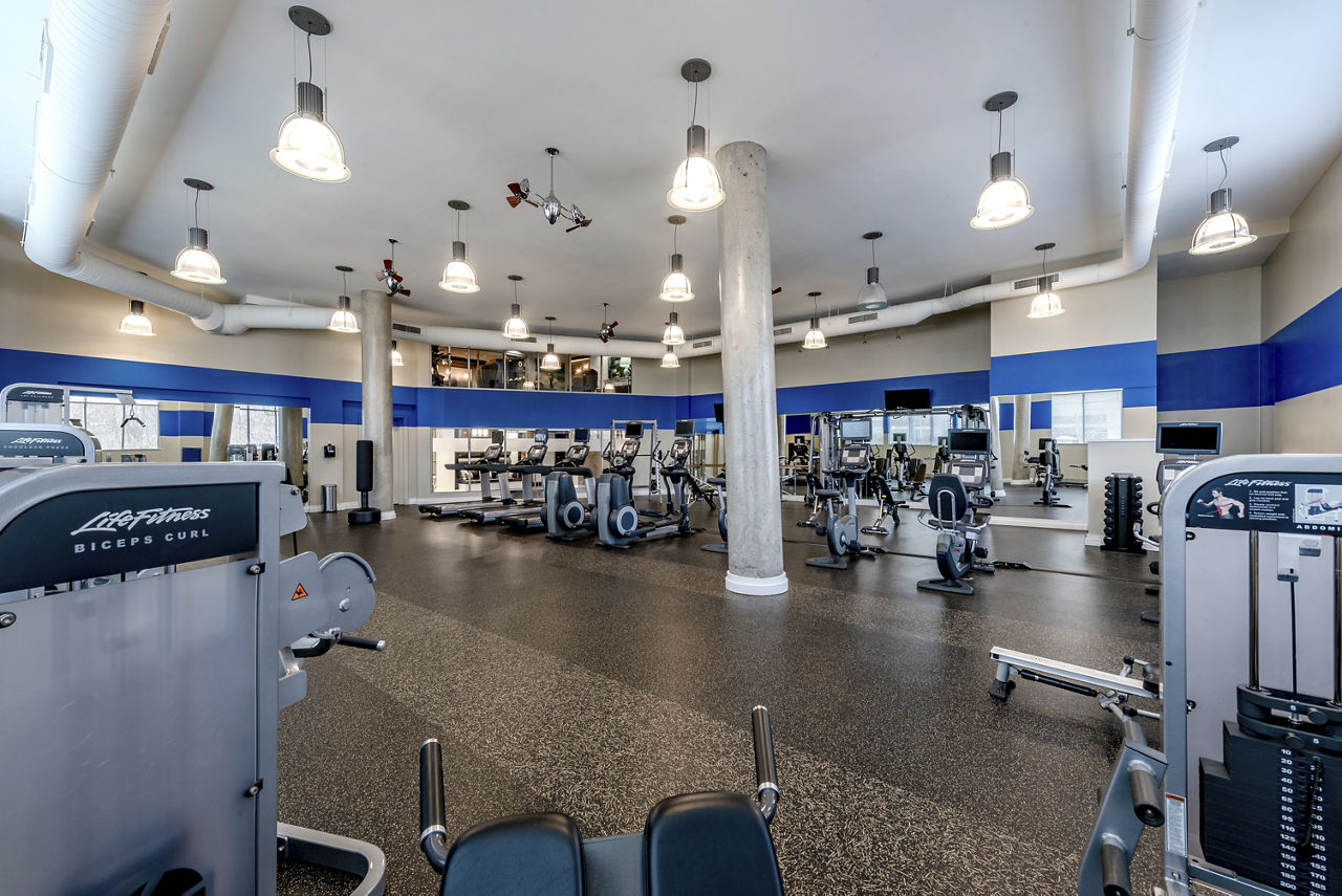 Gym at The Lofts At Park Crest Apartments (3 of 3)