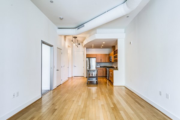 living room at The Lofts at Park Crest Apartments