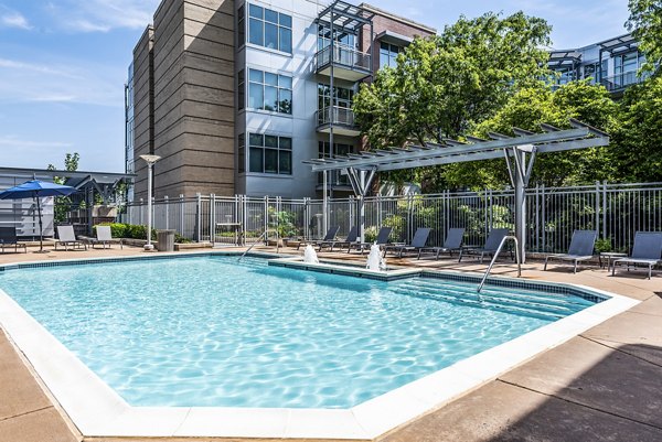 Inviting swimming pool at The Lofts at Park Crest Apartments, perfect for relaxation and outdoor fun