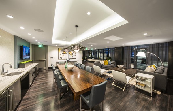 Elegant clubhouse with modern furnishings at Latitude Apartments offering luxury amenities