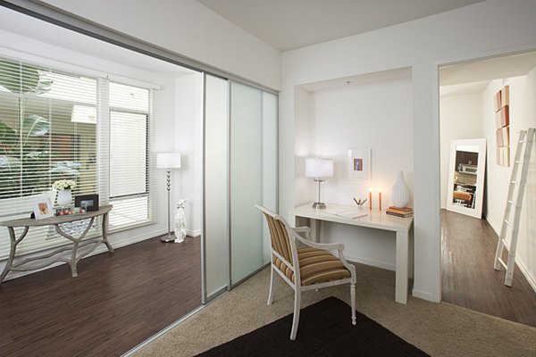 bedroom at Forty55 Lofts