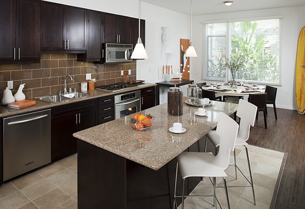 kitchen at Forty55 Lofts