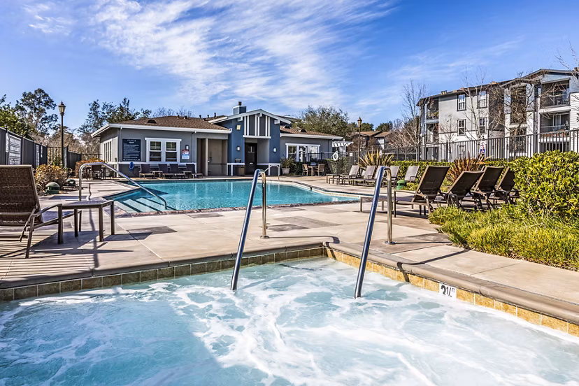 Resort-style pool at Acacia on Santa Rosa Creek Apartments
