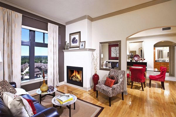 living room at 4550 Cherry Creek Apartments