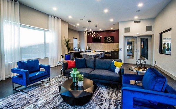 Stylish clubhouse with modern design at Glo Las Vegas Apartments