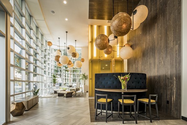 Contemporary clubhouse with sleek interior design at The Desmond Apartments