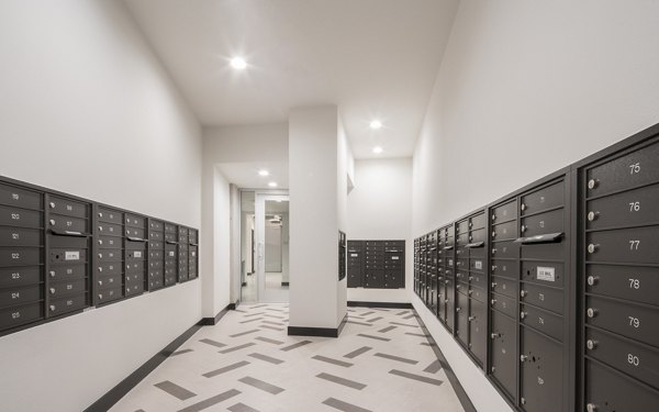 mail room at The Desmond Apartments