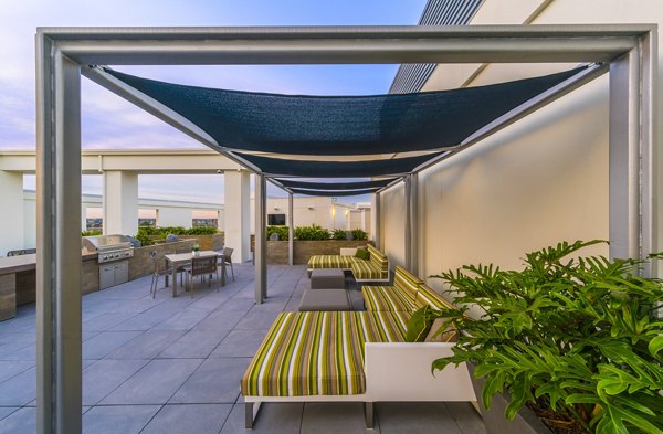 Spacious recreational area with modern seating at The Desmond Apartments