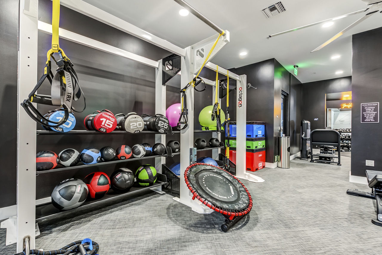 Gym at The Gallery At Noho Commons Apartments (2 of 3)