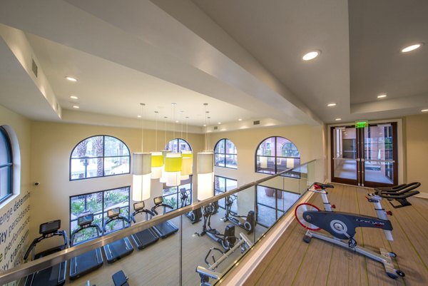 fitness center at The Verge Apartments
