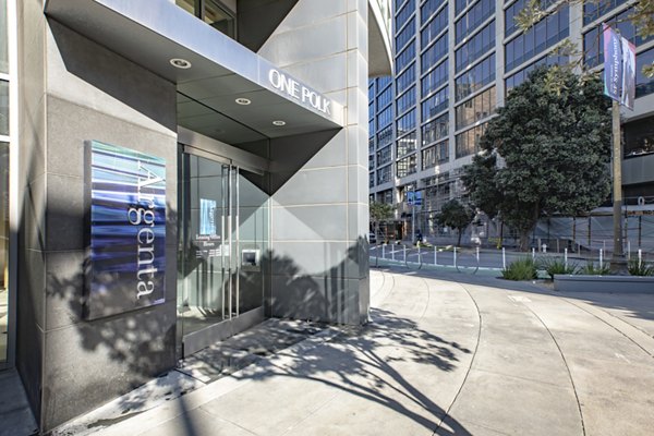 Argenta Apartments: Modern facade of luxury apartments in downtown San Francisco