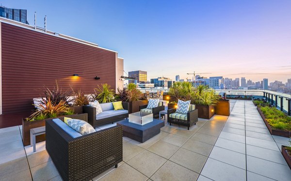 roof patio at OLUME Apartments