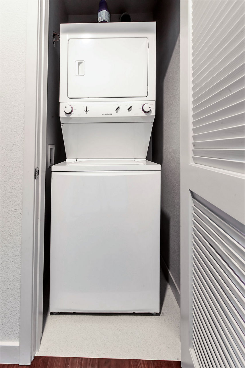 Laundry room at Vara Apartments
