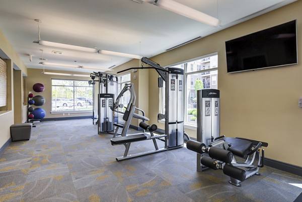 fitness center at Everly Apartments