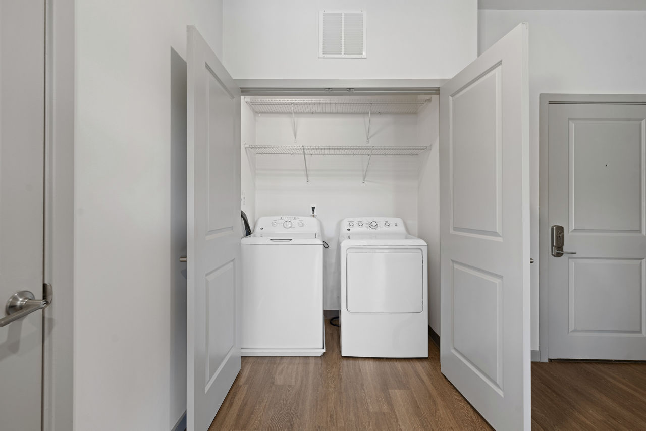 Laundry room at The Washingtons Apartments