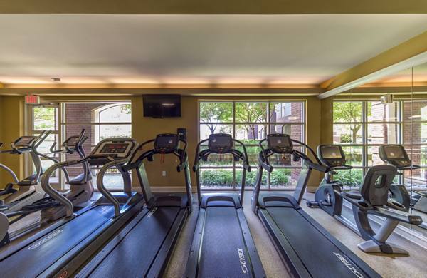 fitness center at Bailey's Crossing Apartments   