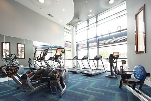 fitness center at Cyan on Peachtree Apartments