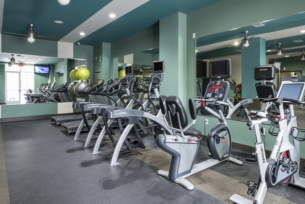 State-of-the-art fitness center at Allegro Apartments with modern equipment for residents