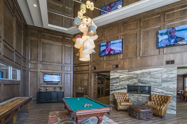 clubhouse at The Alexan Apartments