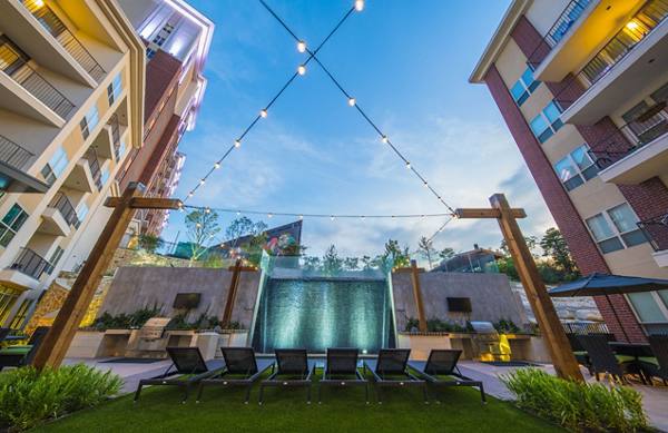 grill area at The Alexan Apartments