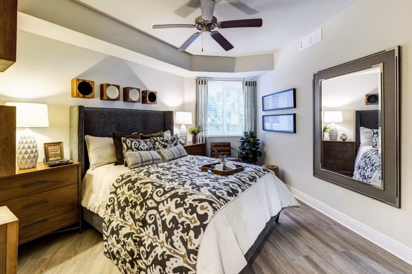 bedroom at SoMa at Brickell Apartments 