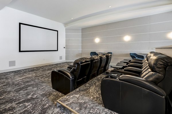 Theater featuring state-of-the-art sound and seating at SoMa at Brickell Apartments
