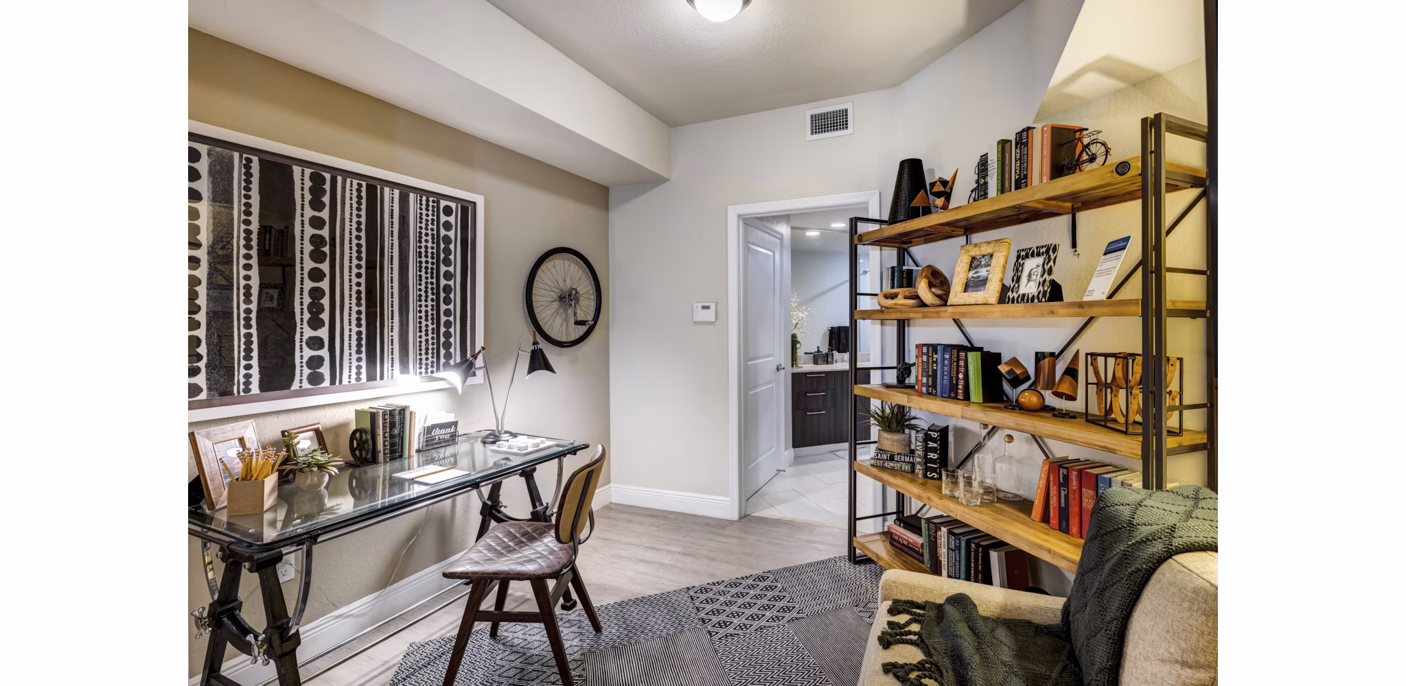 living room at SoMa at Brickell Apartments 