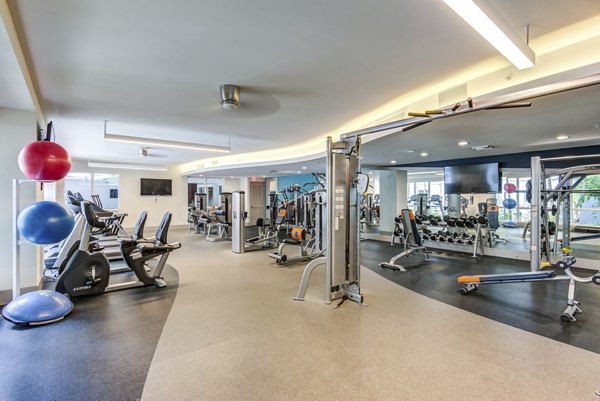 State-of-the-art fitness center with modern equipment at Boca City Walk Apartments