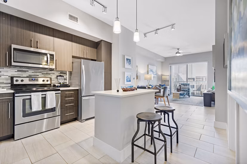 kitchen at Boca City Walk Apartments 