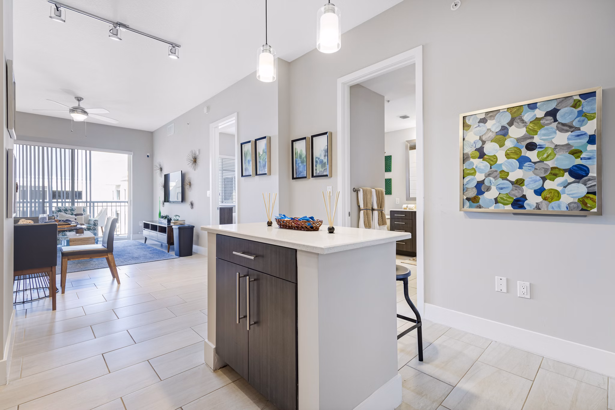 living room at Boca City Walk Apartments 