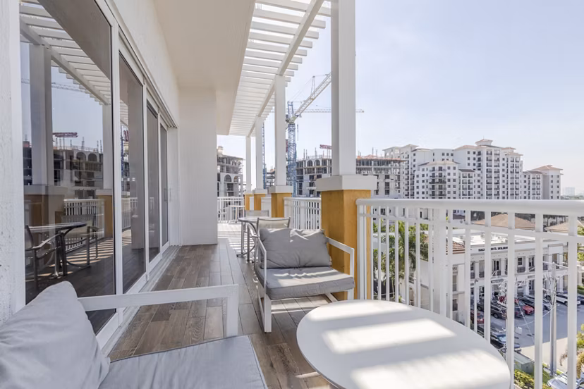 patio at Boca City Walk Apartments 