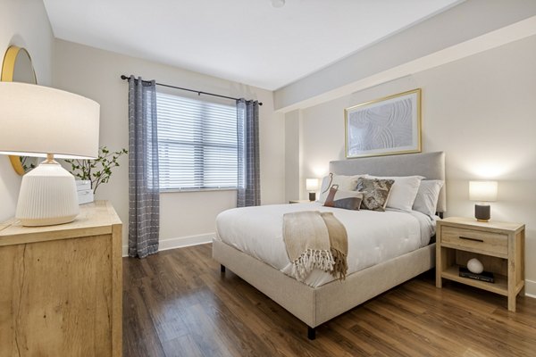 bedroom at The Mark at Cityscape Apartments