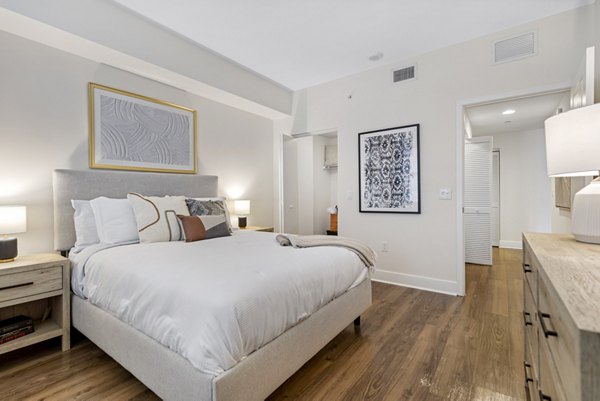 bedroom at The Mark at Cityscape Apartments