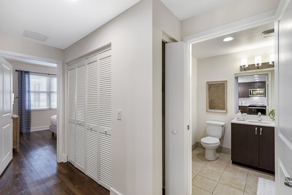 bathroom at The Mark at Cityscape Apartments