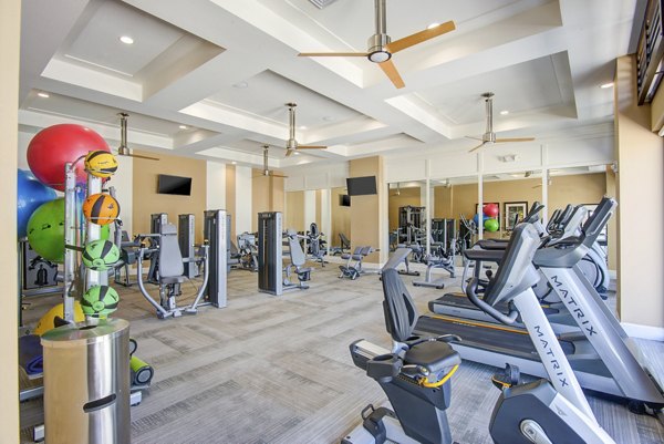 fitness center at The Mark at Cityscape Apartments