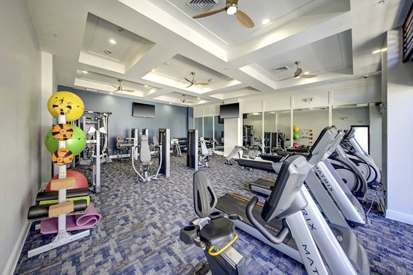 fitness center at The Mark at Cityscape Apartments