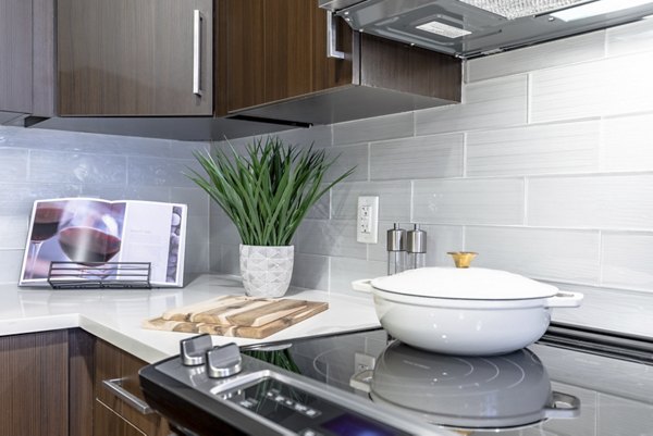 kitchen at The Mark at Cityscape Apartments