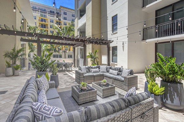 patio at The Mark at Cityscape Apartments