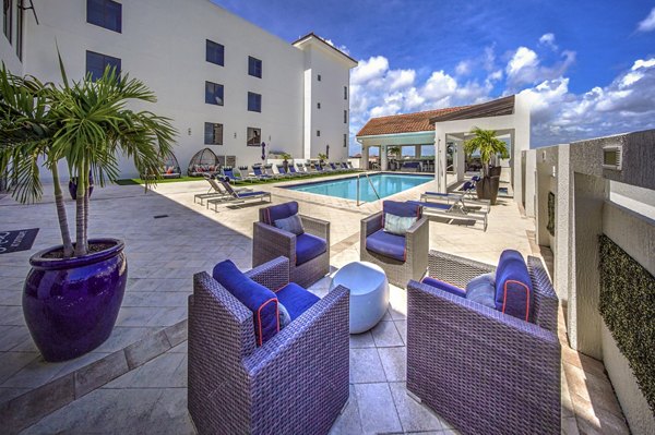 patio at The Mark at Cityscape Apartments 