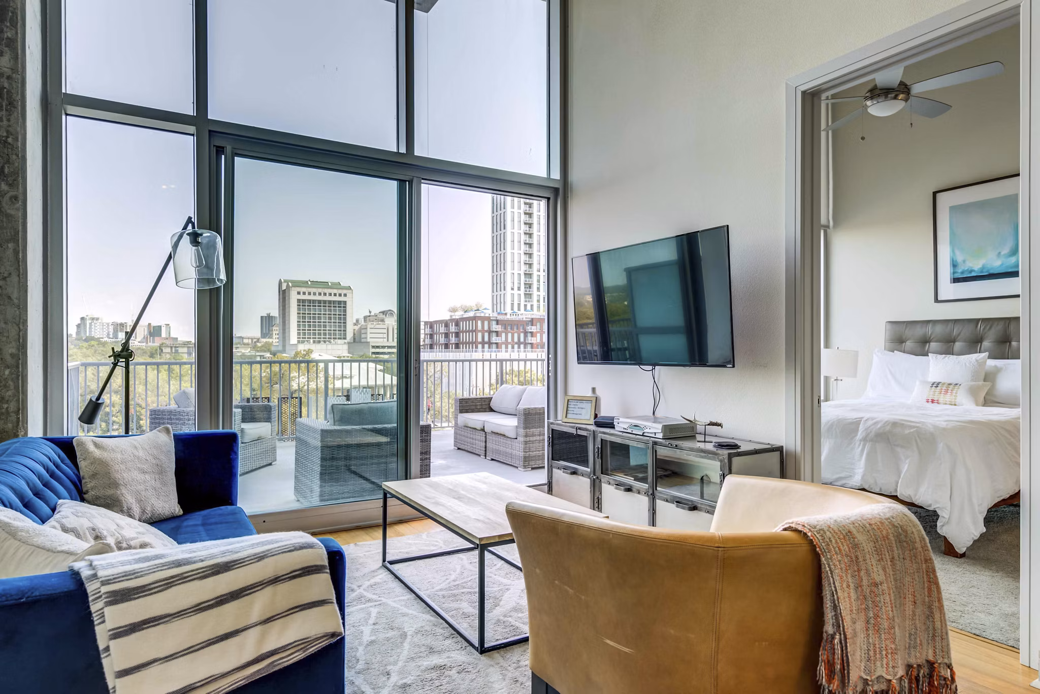 living room at SEVEN Apartments