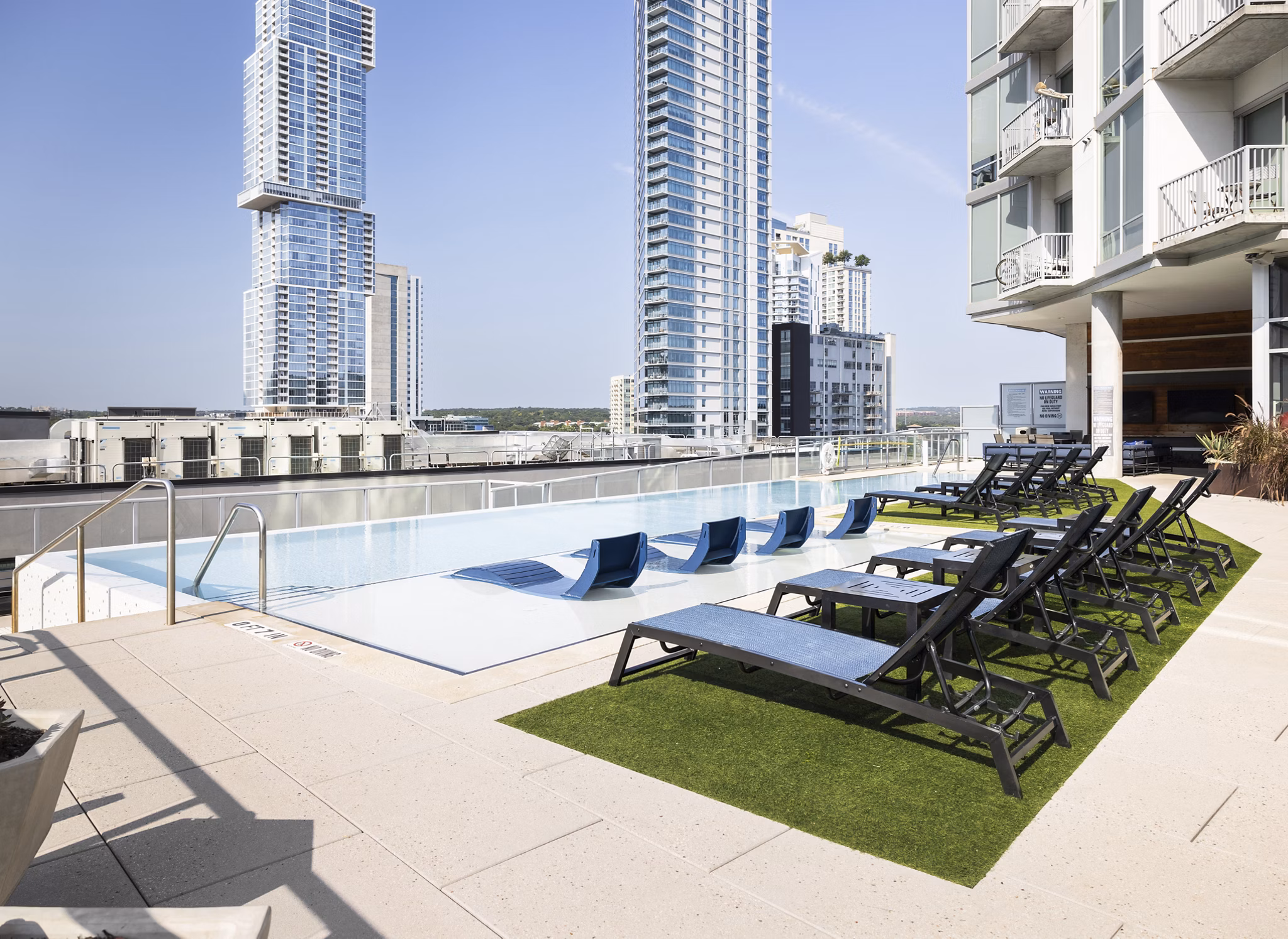 pool at SEVEN Apartments