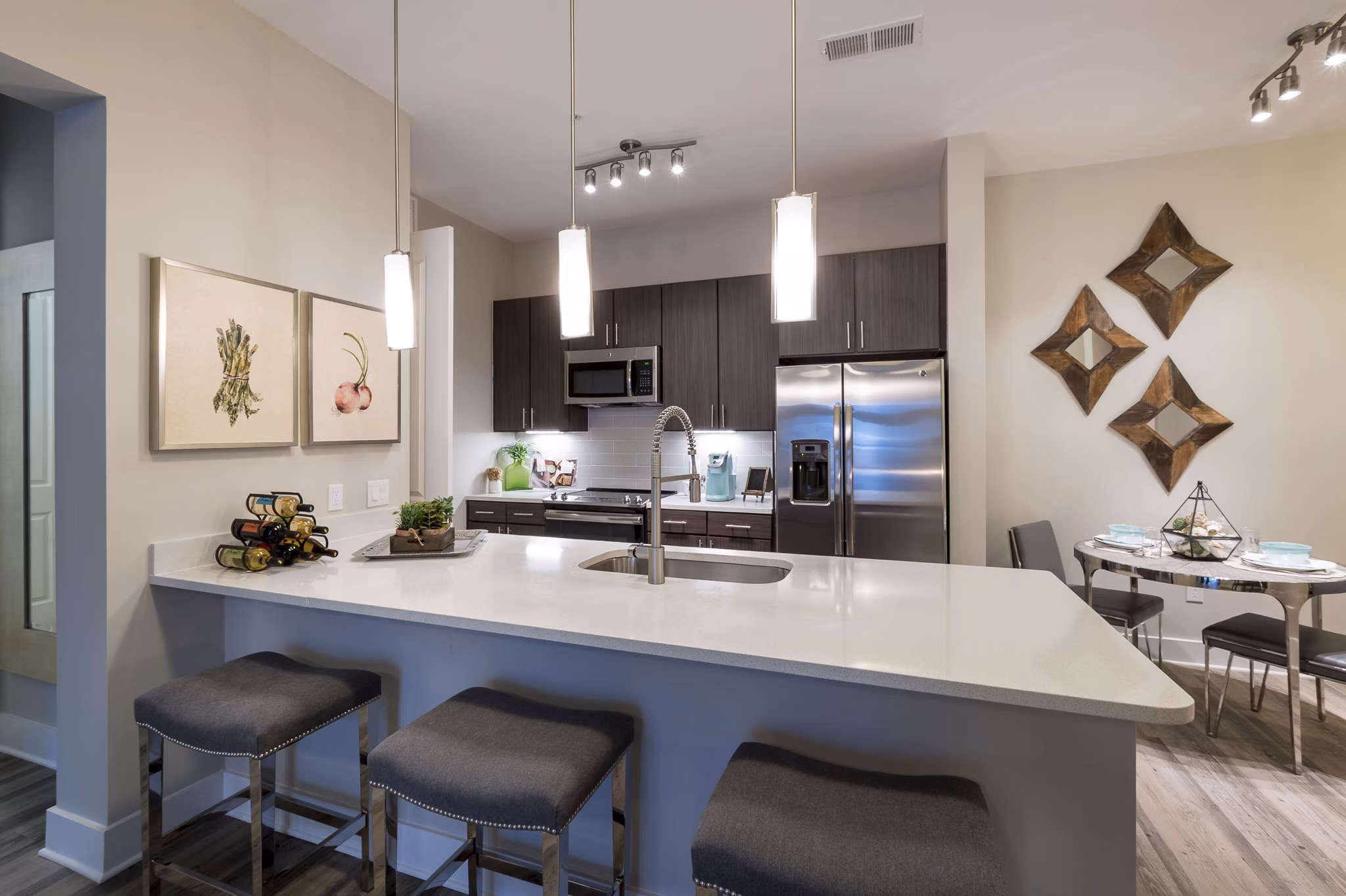 kitchen at Lantower Weston Corners Apartments