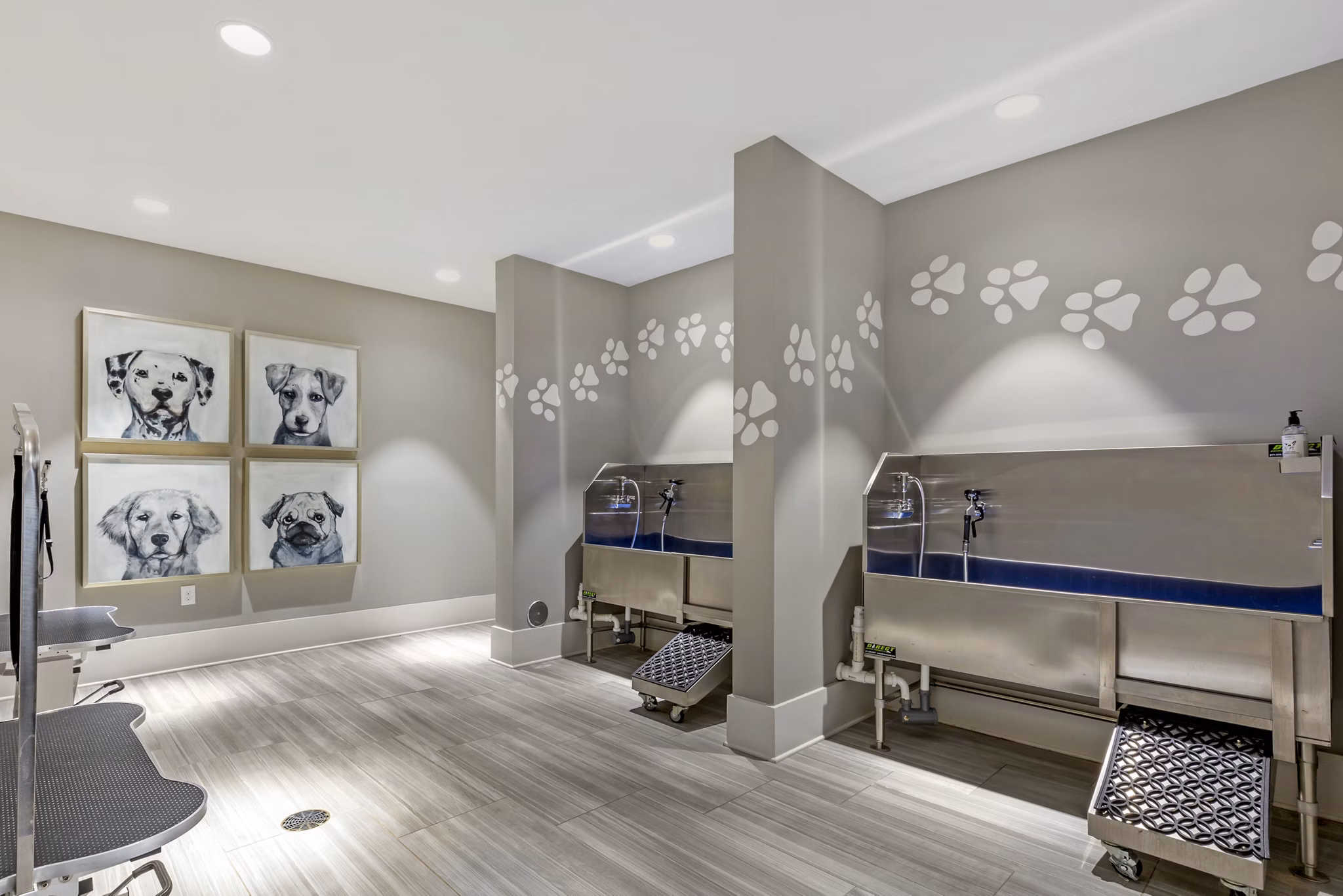 dog wash station at Lantower Weston Corners Apartments