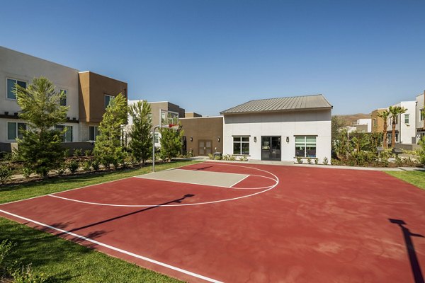 Outdoor sport court for residents at Terrano Apartments offering recreational space