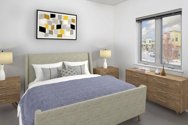 bedroom at Crescent Village Apartments