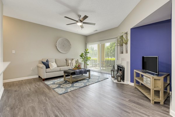 living room at The Arboretum Apartments